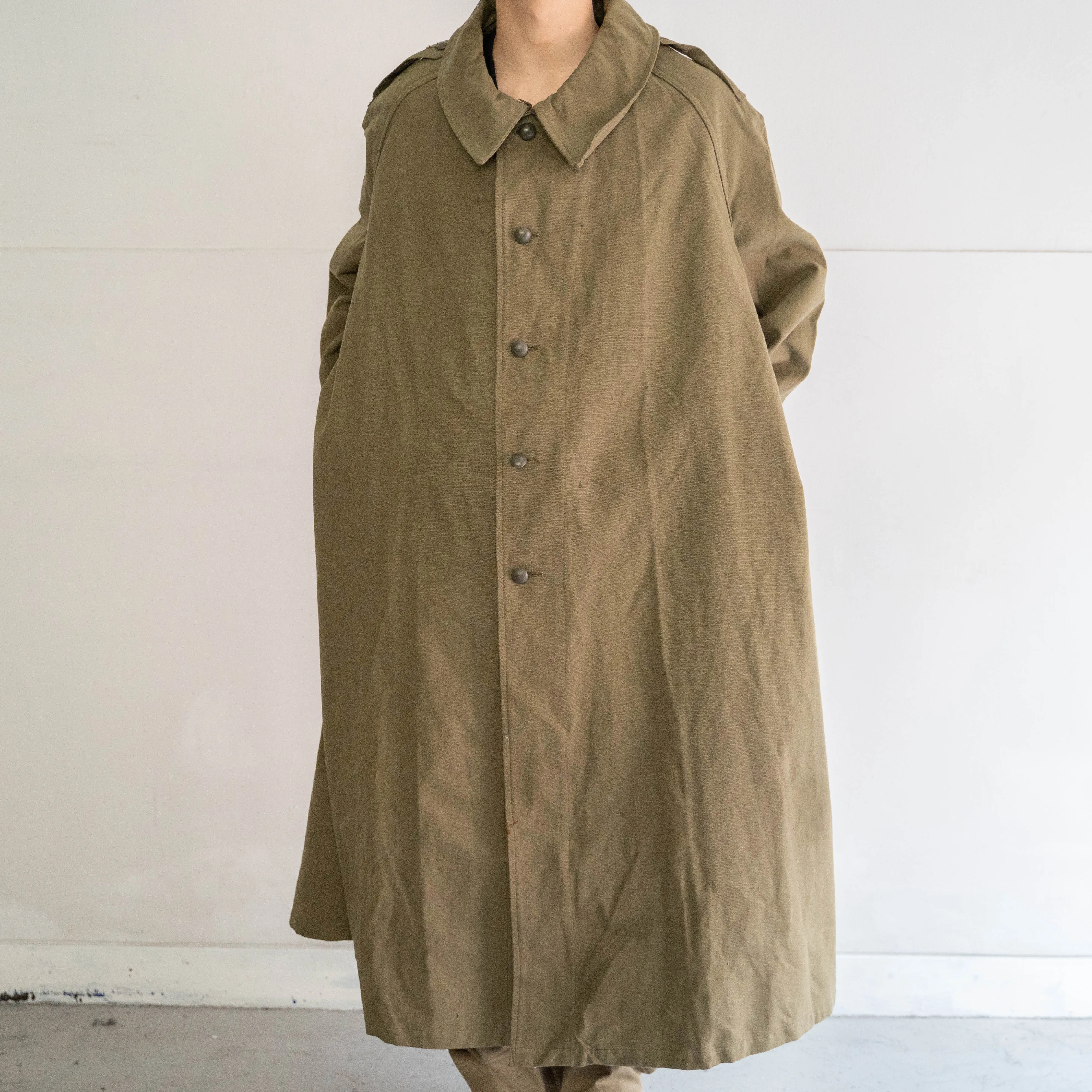 1930-40s French military M35 motorcycle coat  'dead stock'