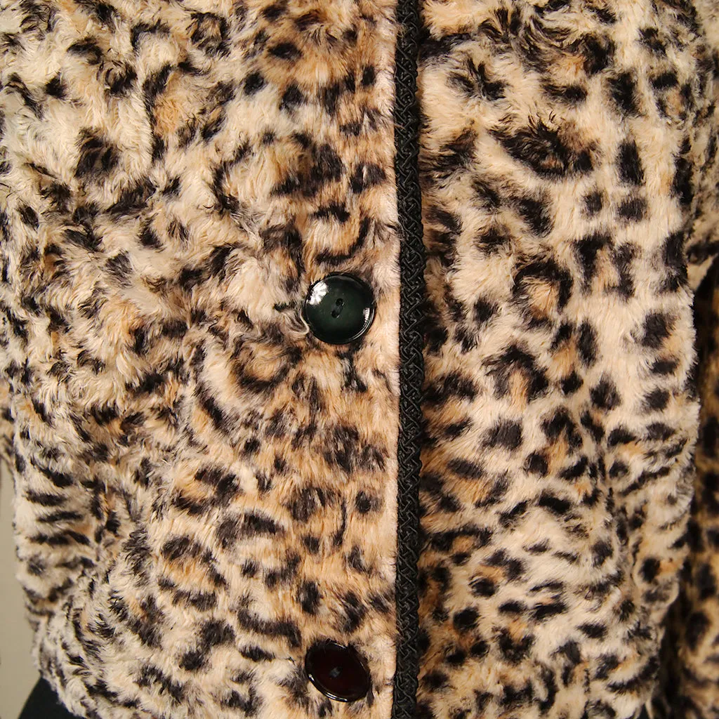 1950s Leopard Print Crop Jacket