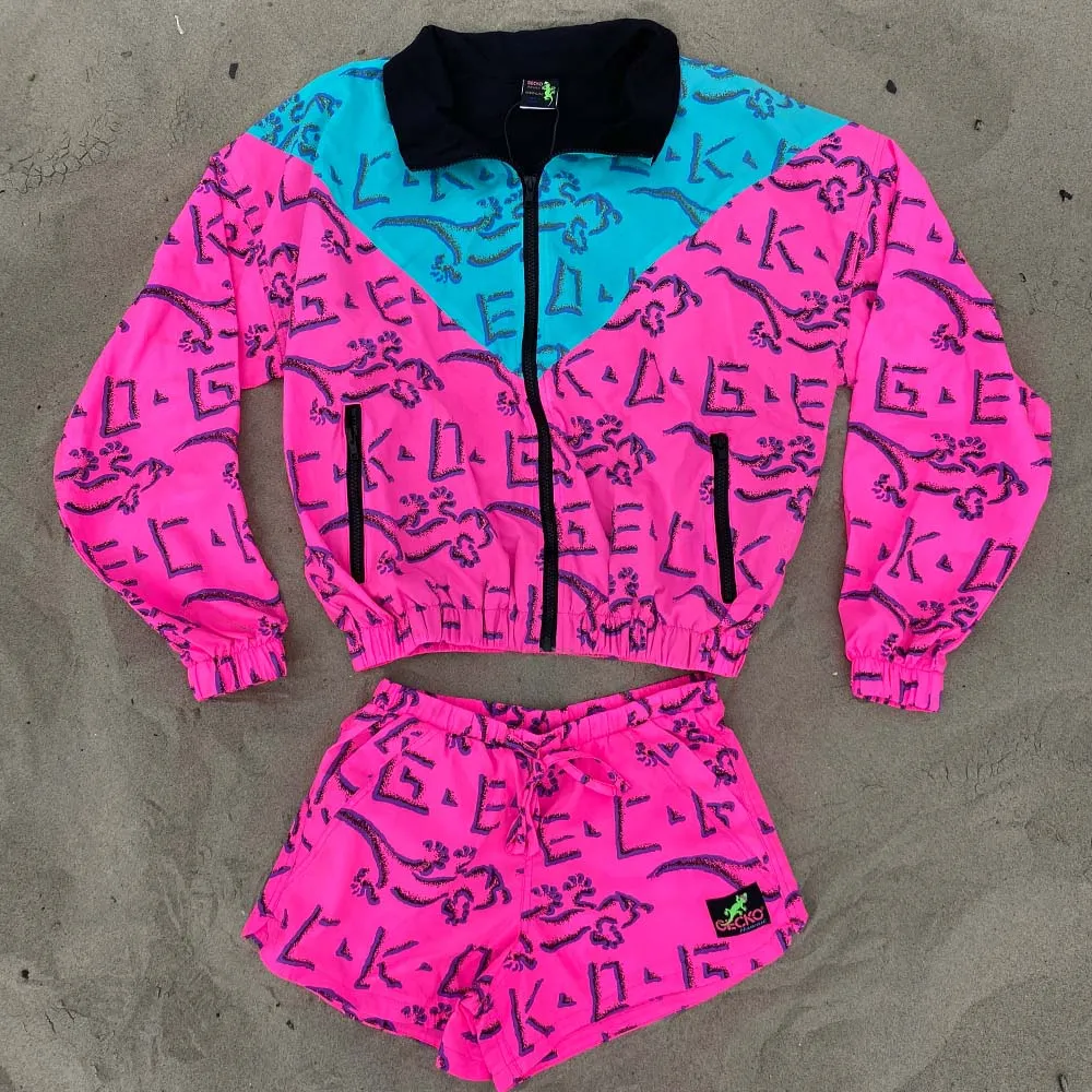 80s/90s "Color Block" Windbreaker!