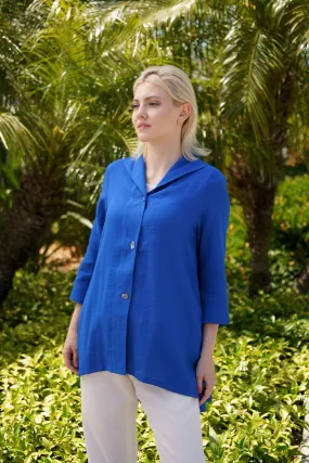 AA329 - Gwen Swing Linen Jacket