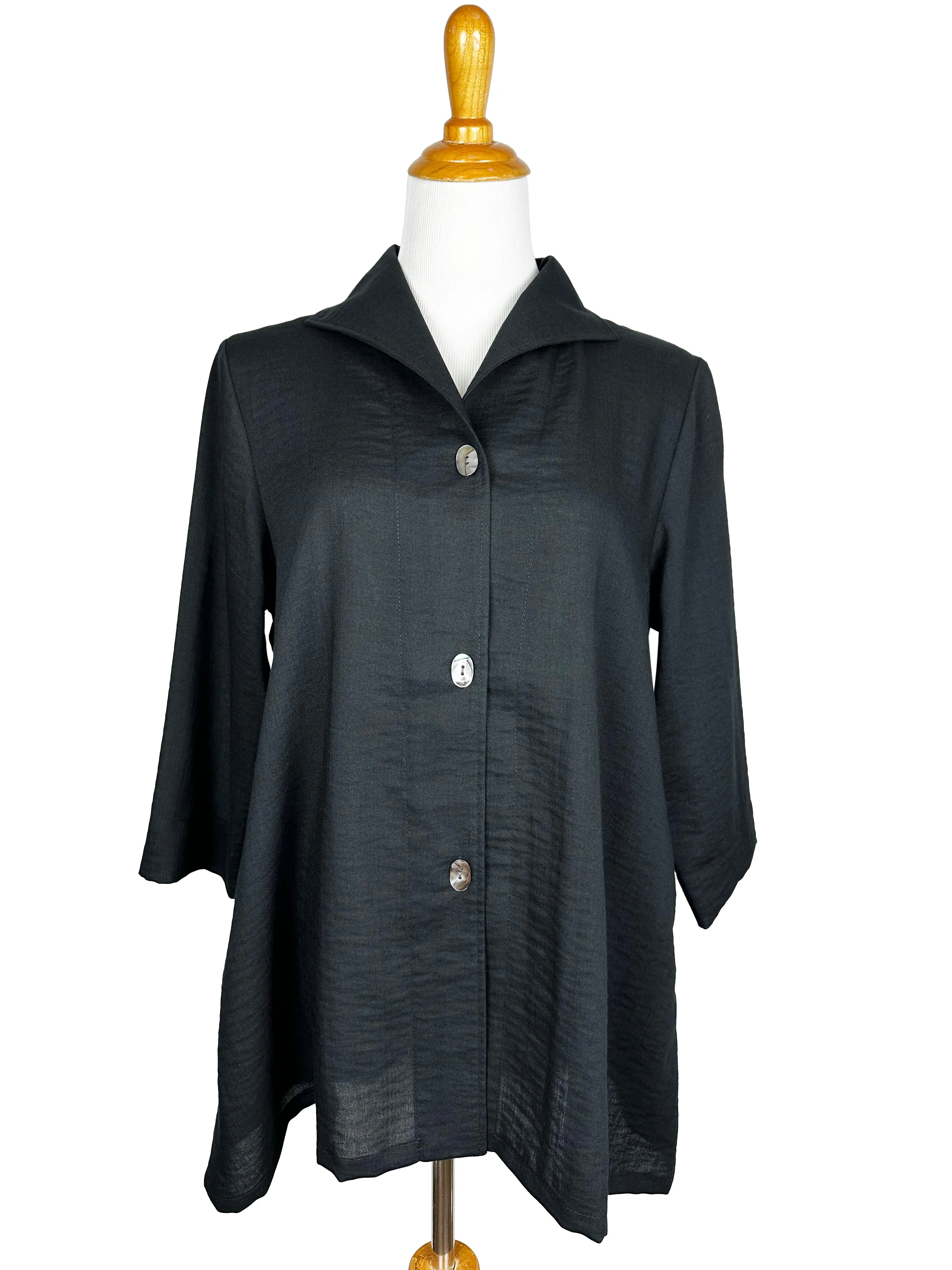 AA329 - Gwen Swing Linen Jacket