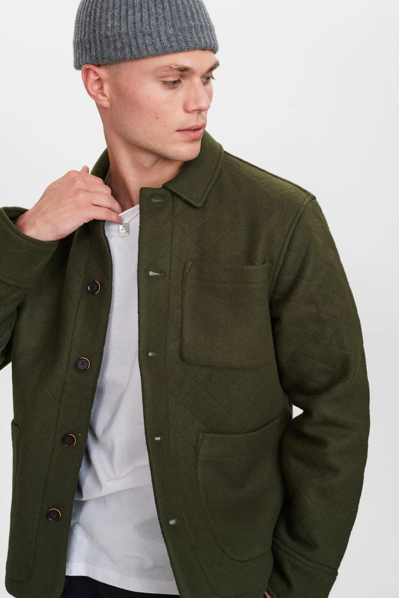 AKBENNY QUILTED JACKET - Deep forrest