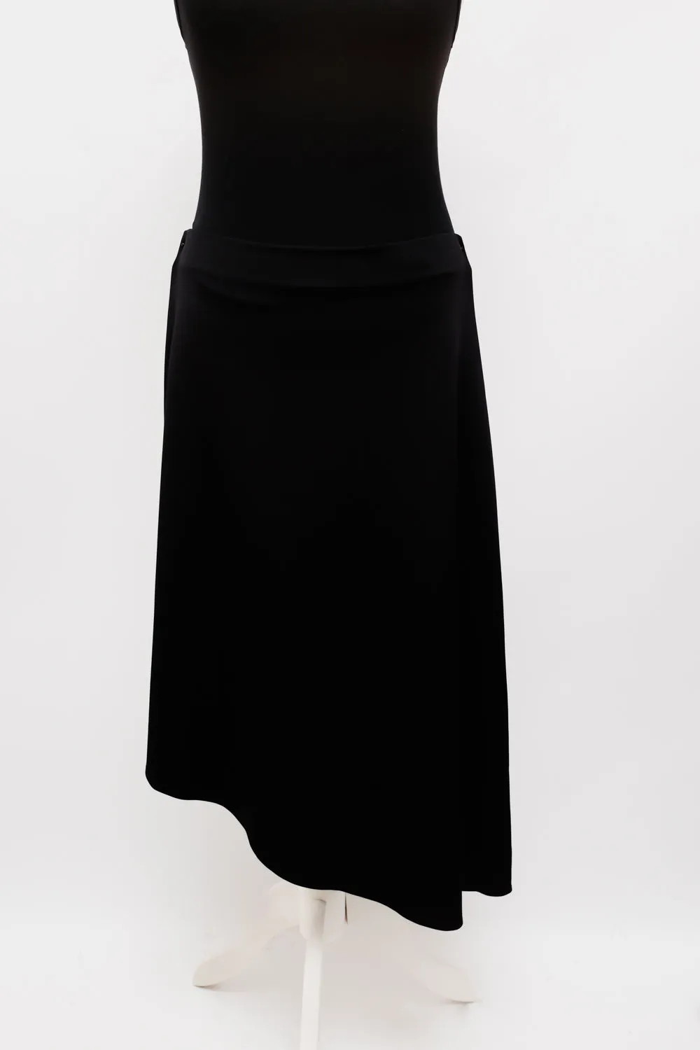 ASYMMETRICAL BLACK WOLFORD SKIRT