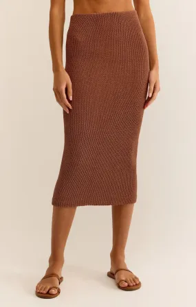 Aveen Midi Skirt - Bronzer