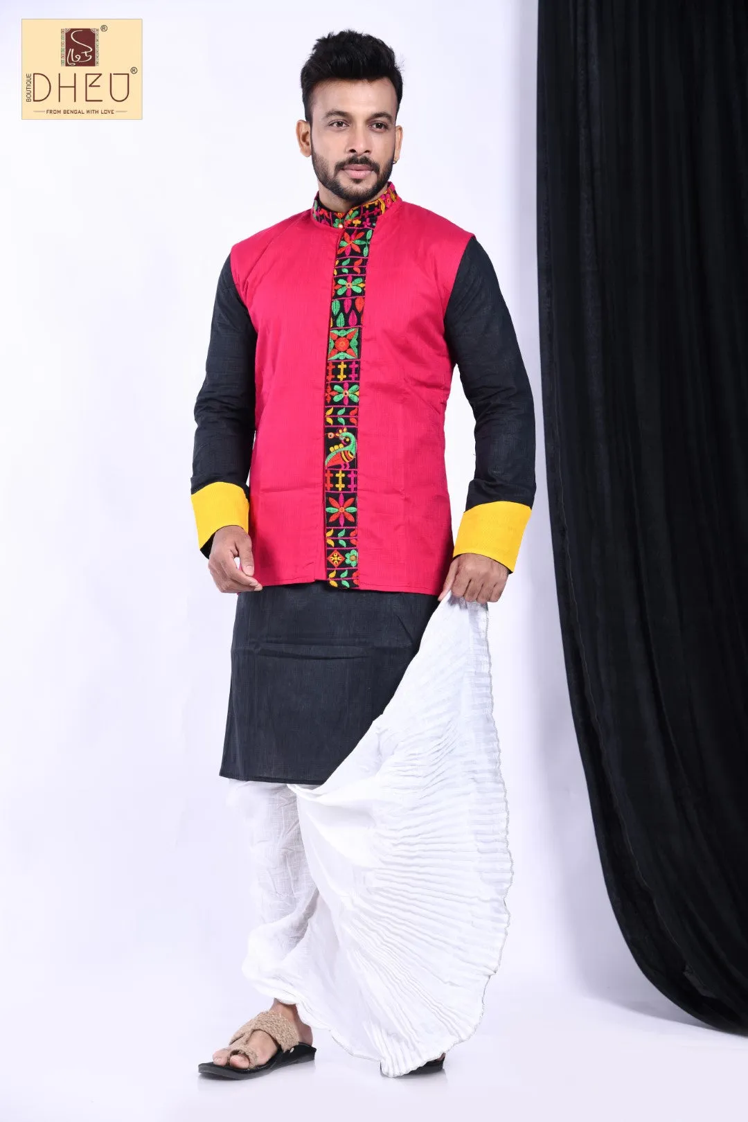 Bahubichitra - Dheu Designer Dhoti(Optional)Kurta Set