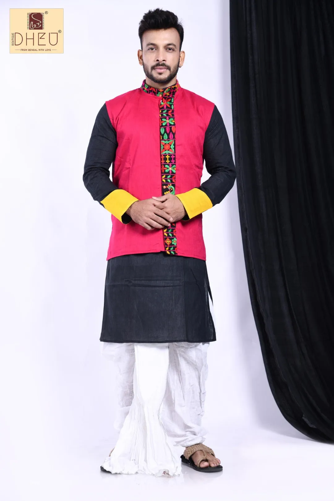 Bahubichitra - Dheu Designer Dhoti(Optional)Kurta Set