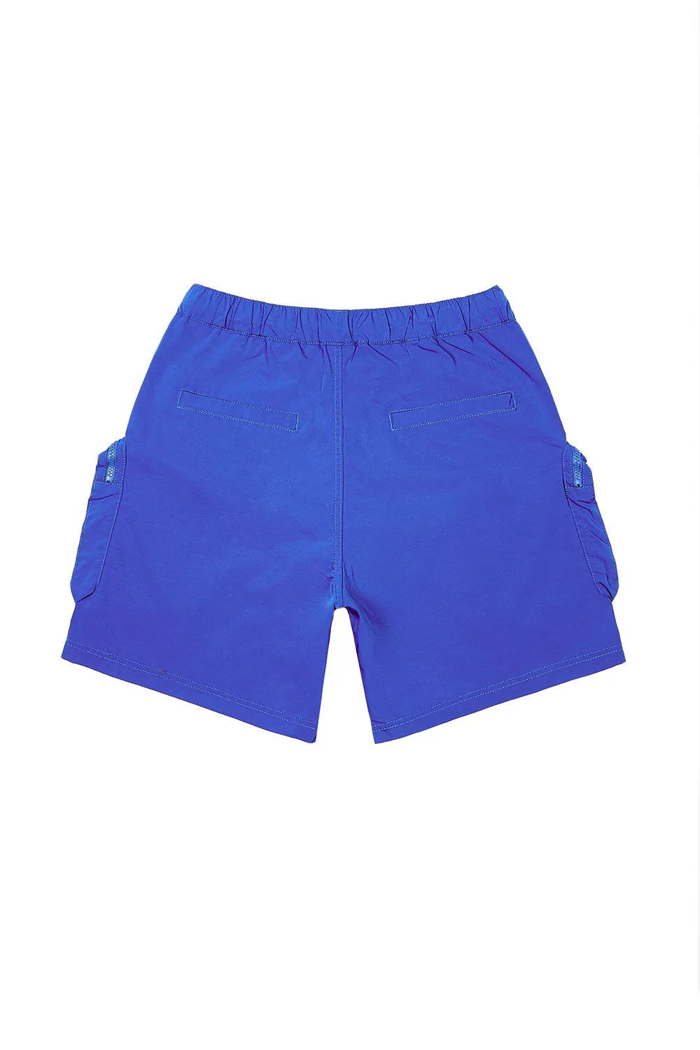 Big and Tall - Printed Utility Lounge Windbreaker Shorts - Royal