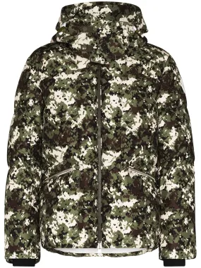 Blanc camouflage-print down jacket