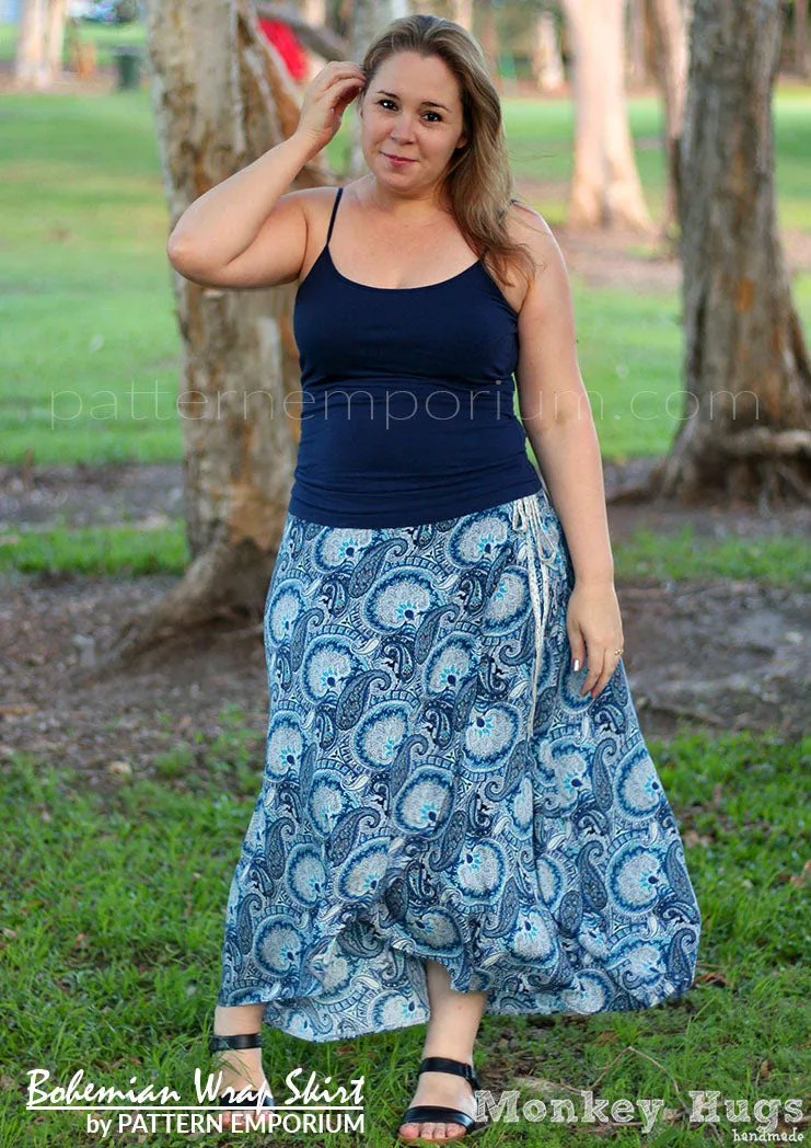 Bohemian Wrap | Skirt Sewing Pattern