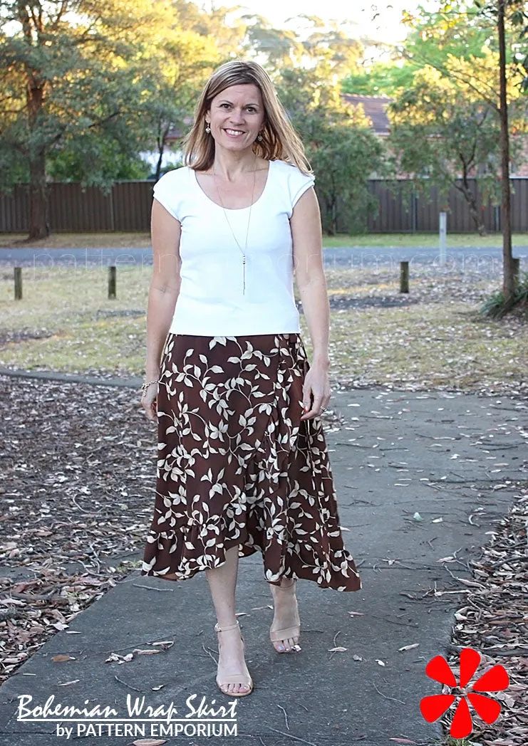 Bohemian Wrap | Skirt Sewing Pattern