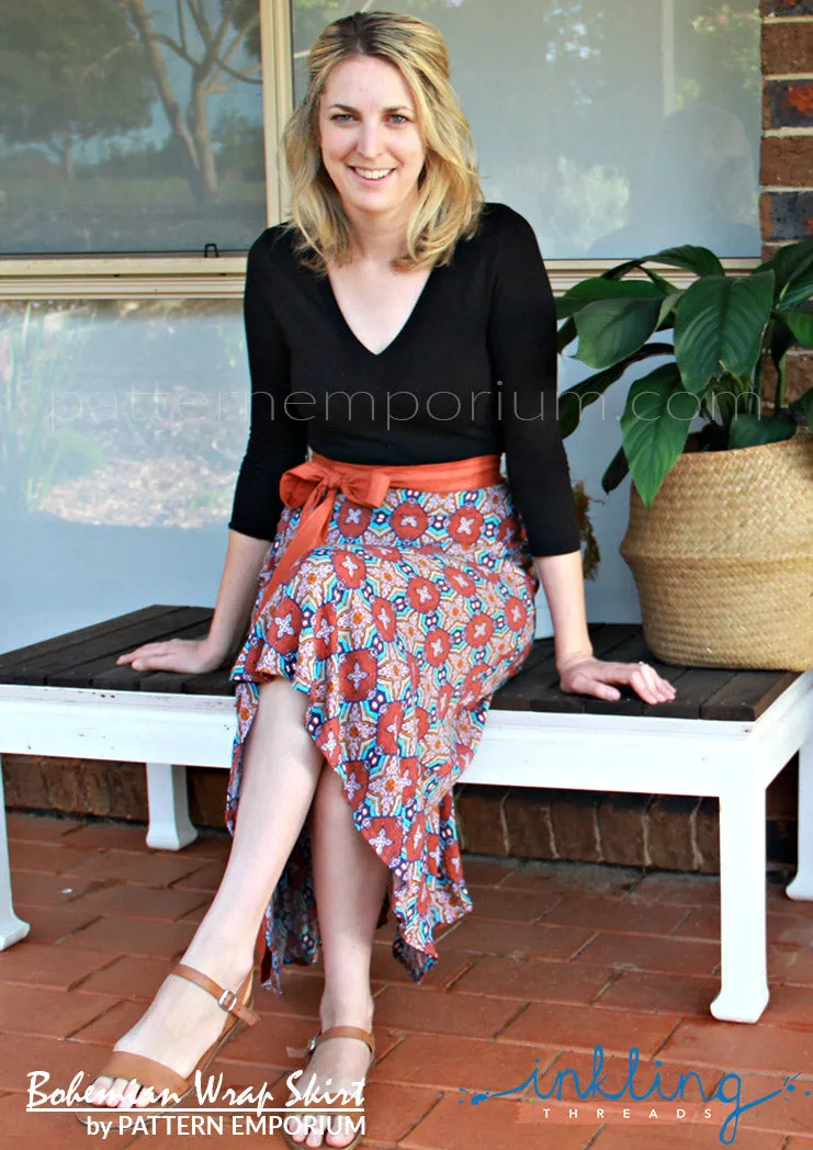 Bohemian Wrap | Skirt Sewing Pattern