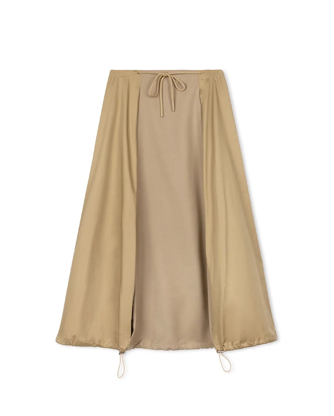 Bubble Toggle Detailed Skirt