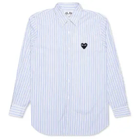 Button Down - Light Blue/White