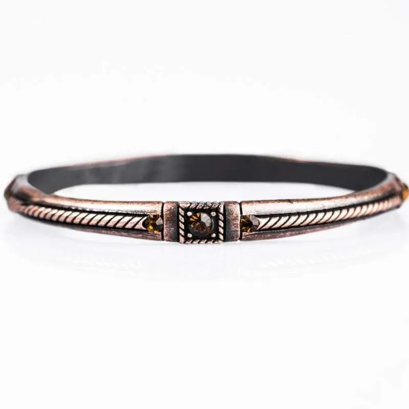 Can't Bling Me Down Copper Bangle Bracelet