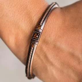 Can't Bling Me Down Copper Bangle Bracelet