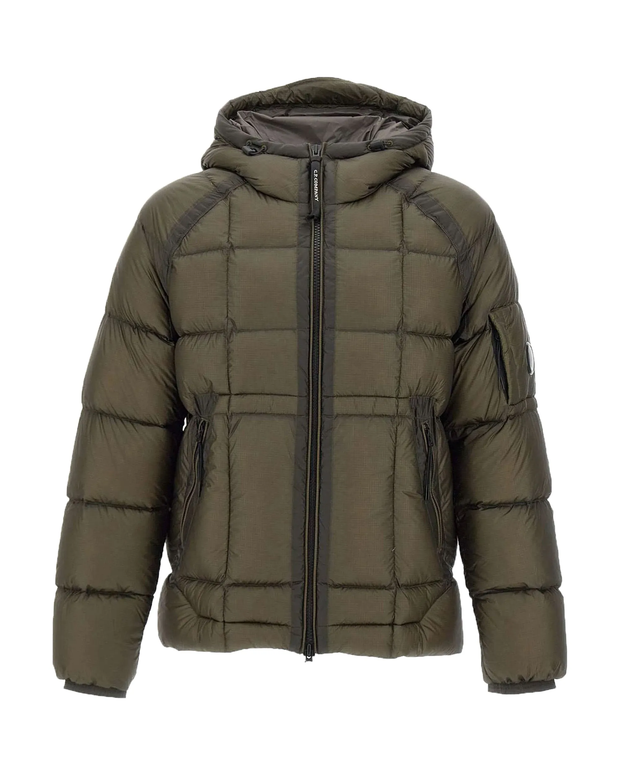 CP Company Olive Night D.D. Shell Hooded Down Jacket - Optimized for E-Commerce