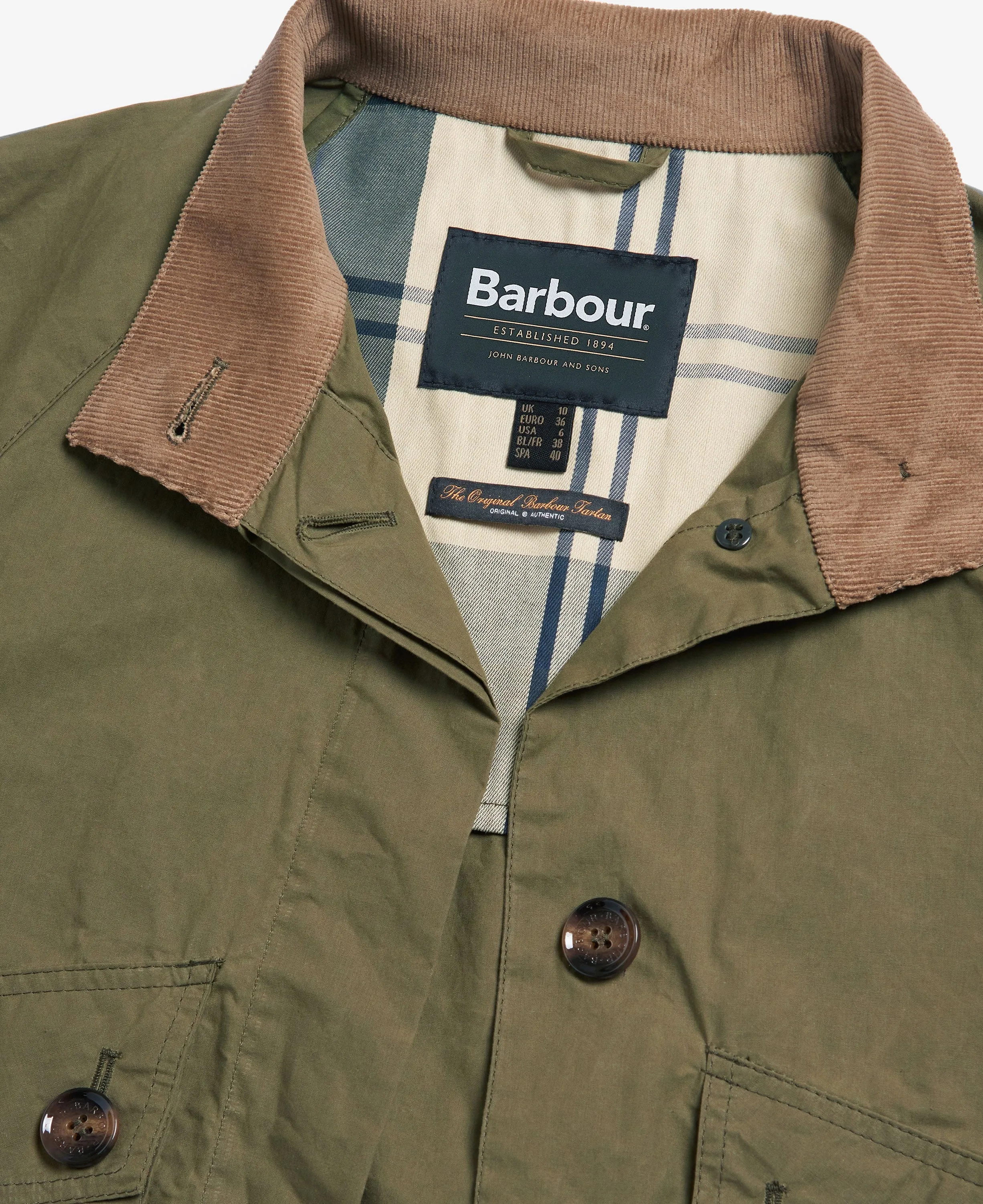 Crowdon Showerproof Jacket - Dusky Green