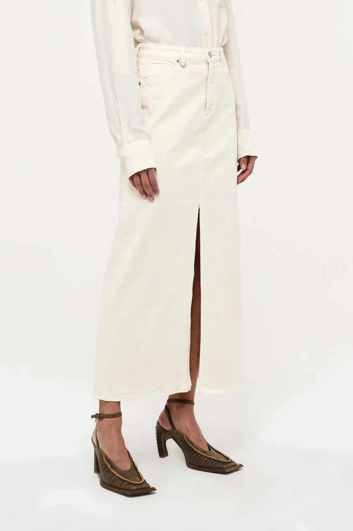 Darcy Maxi Skirt - Light Cream