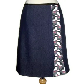 Denim Skirt - Puffins