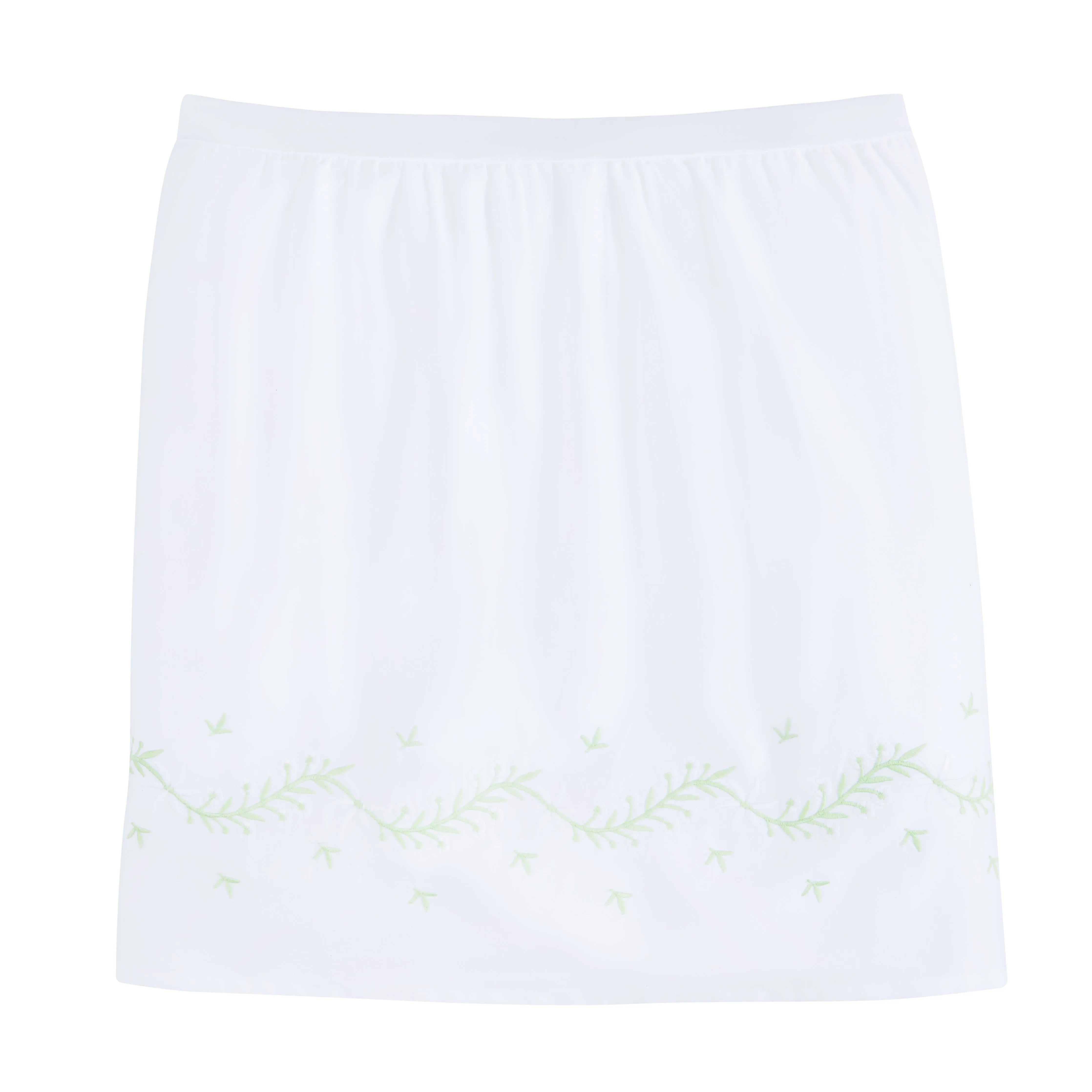 Embroidered Crib Skirt - Meadow