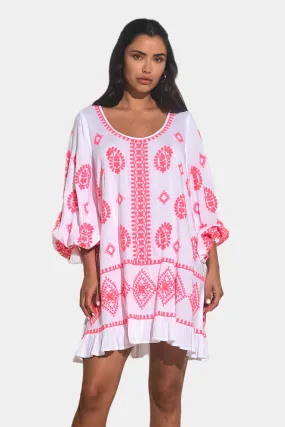 Embroiderered Long Sleeve Dress