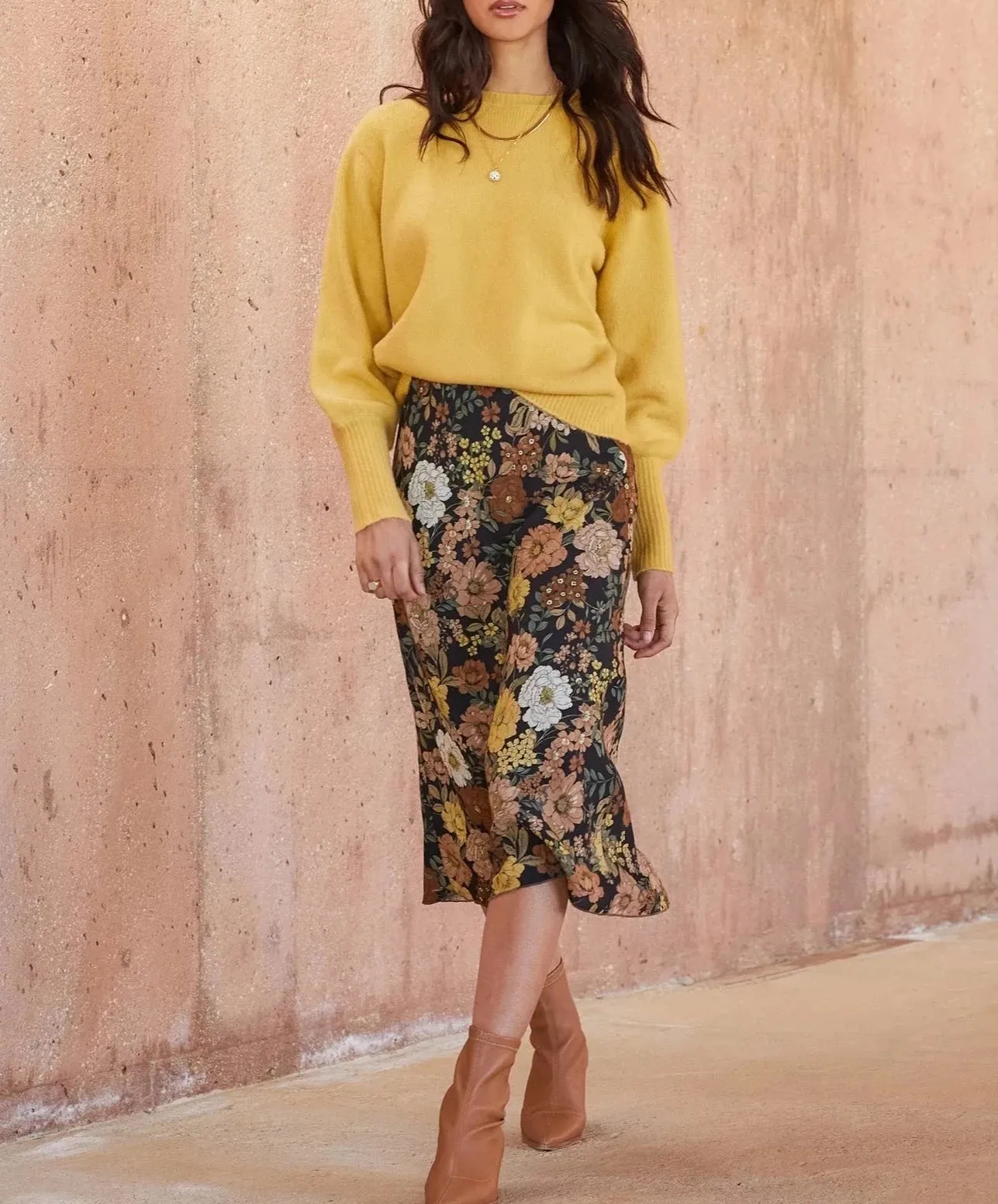 Fifteen Twenty Bias Cut Midi Skirt