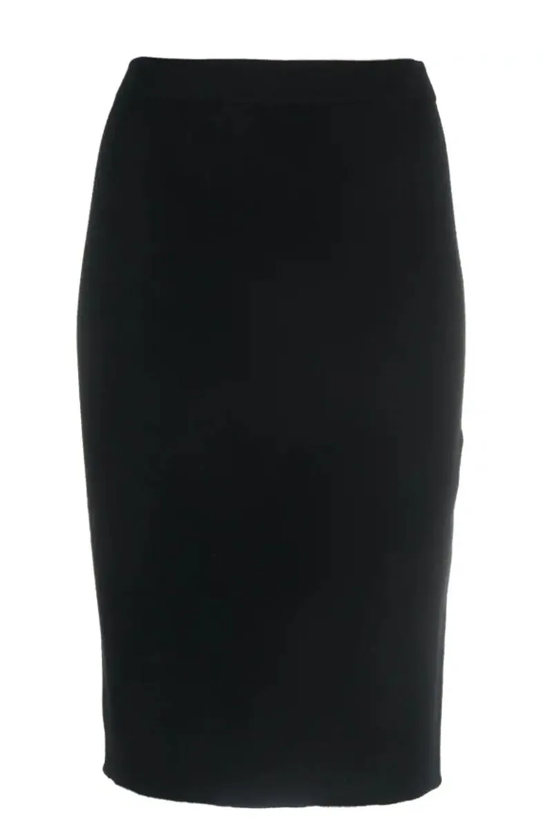 FINE-KNIT PENCIL SKIRT