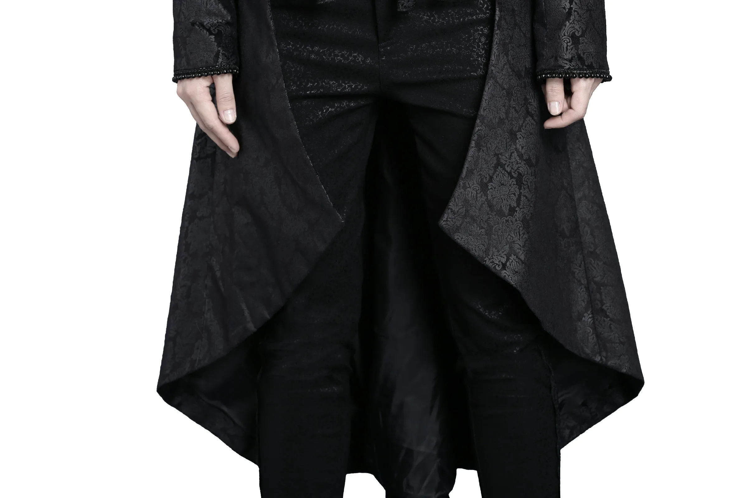 Gothic floor-length cocktail gown jacket coat JW091