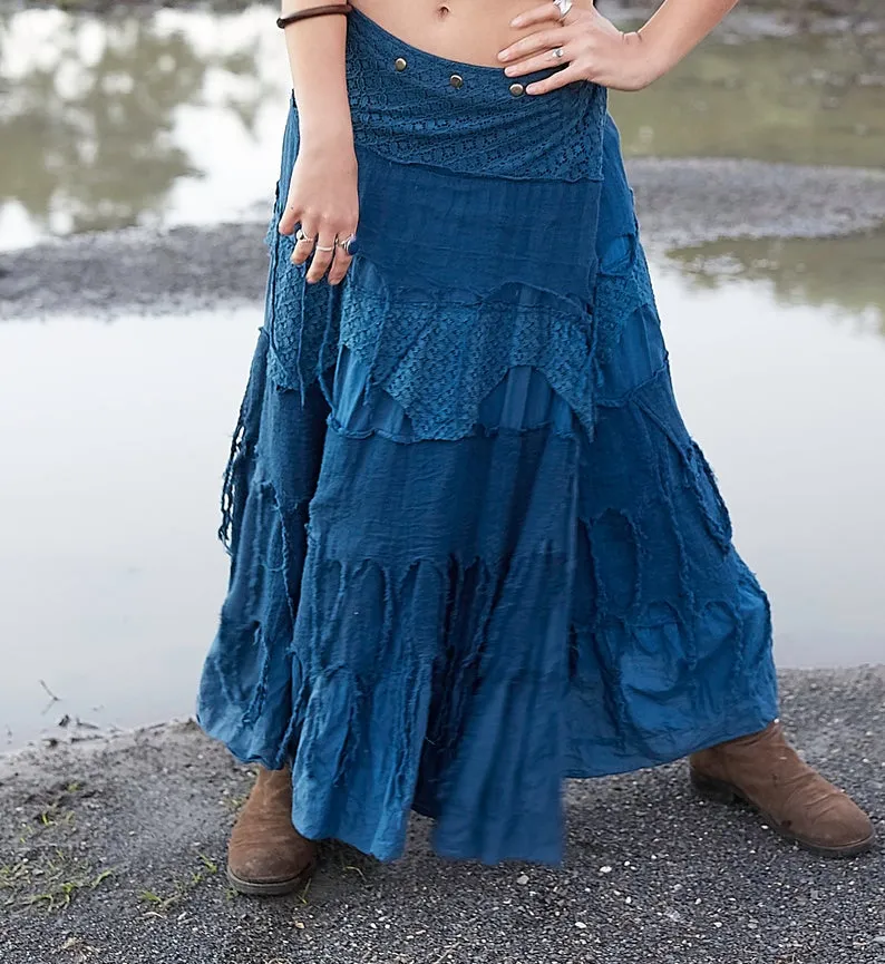 GYPSY QUEEN SKIRT BLUE