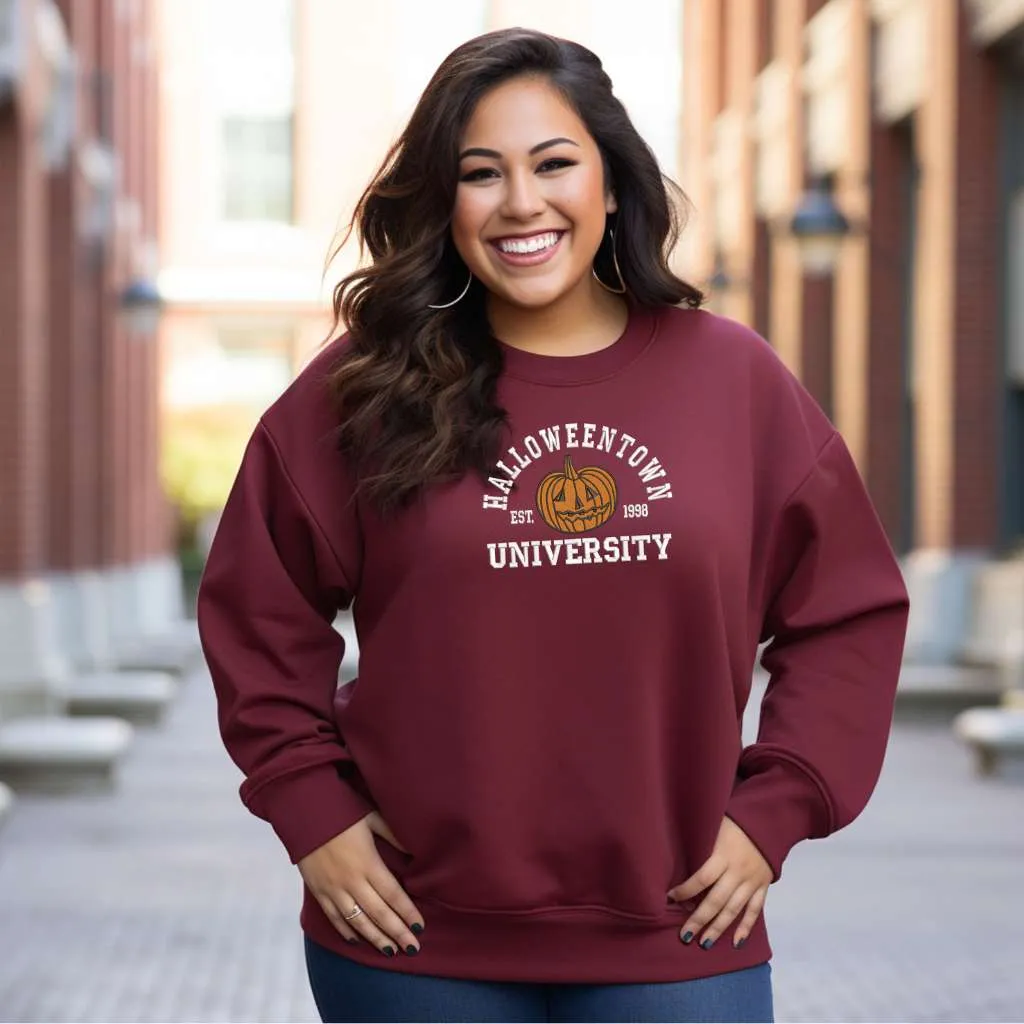 Halloweentown University Embroidered Sweatshirt | Halloween Sweatshirt