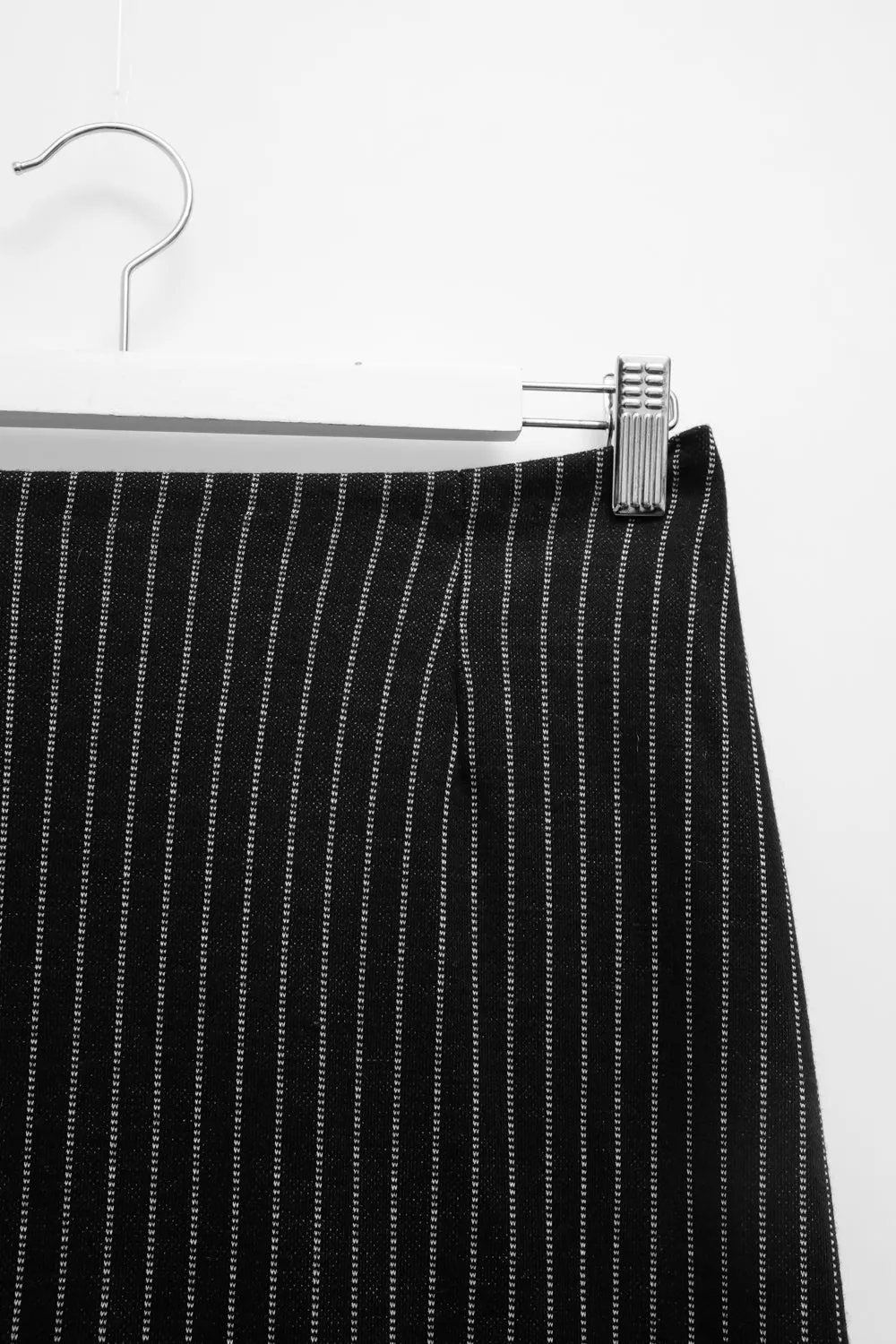 HANDMADE LONG VINTAGE PINSTRIPES SKIRT