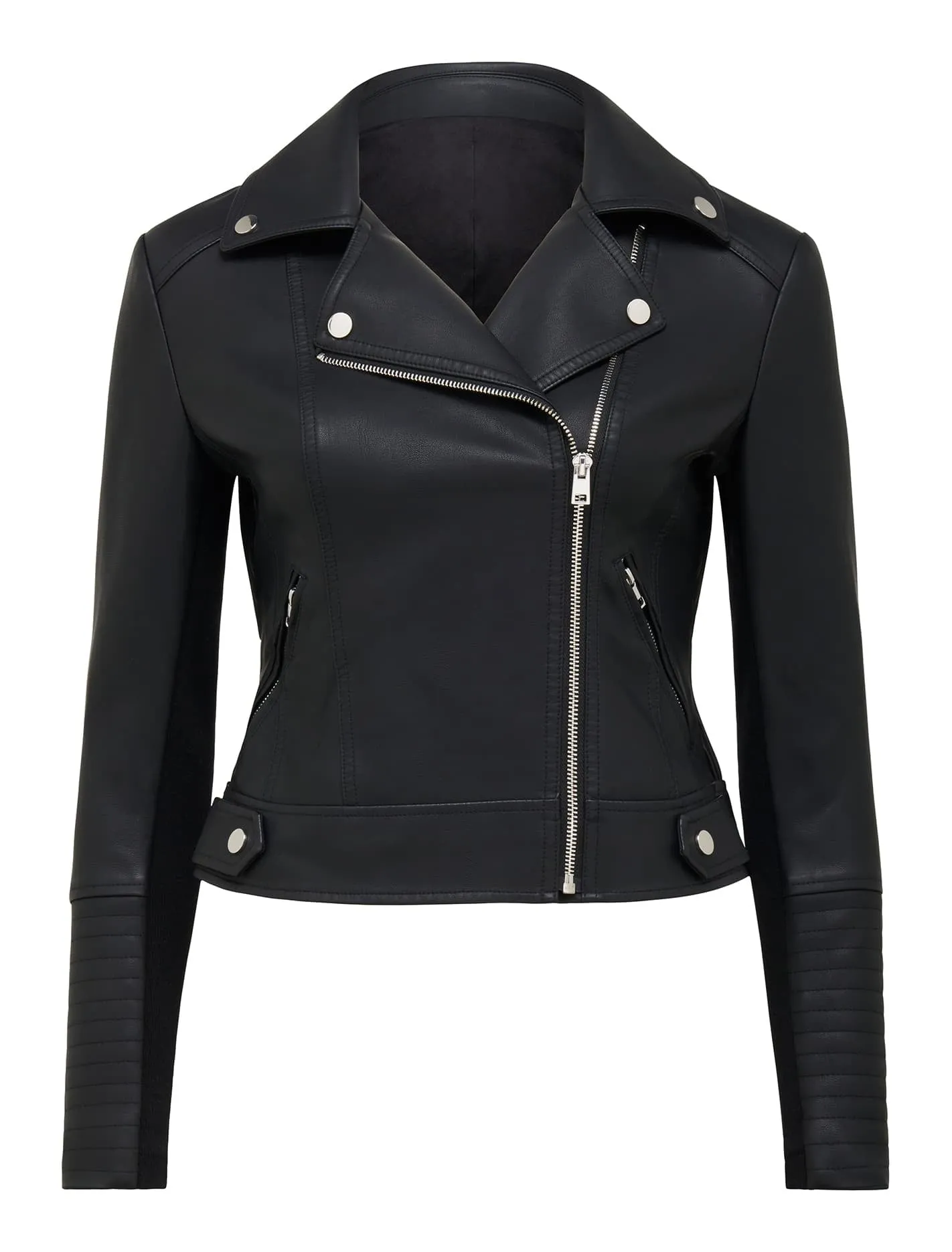 Heidi Petite Pu Biker Jacket