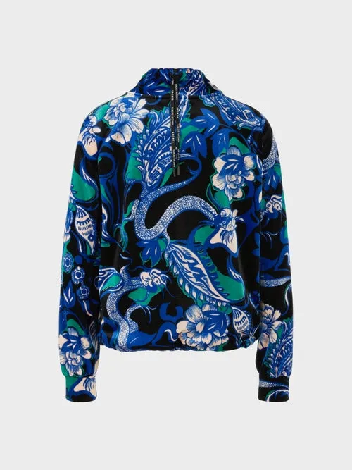 Jacket - Navy Blue/Green/White