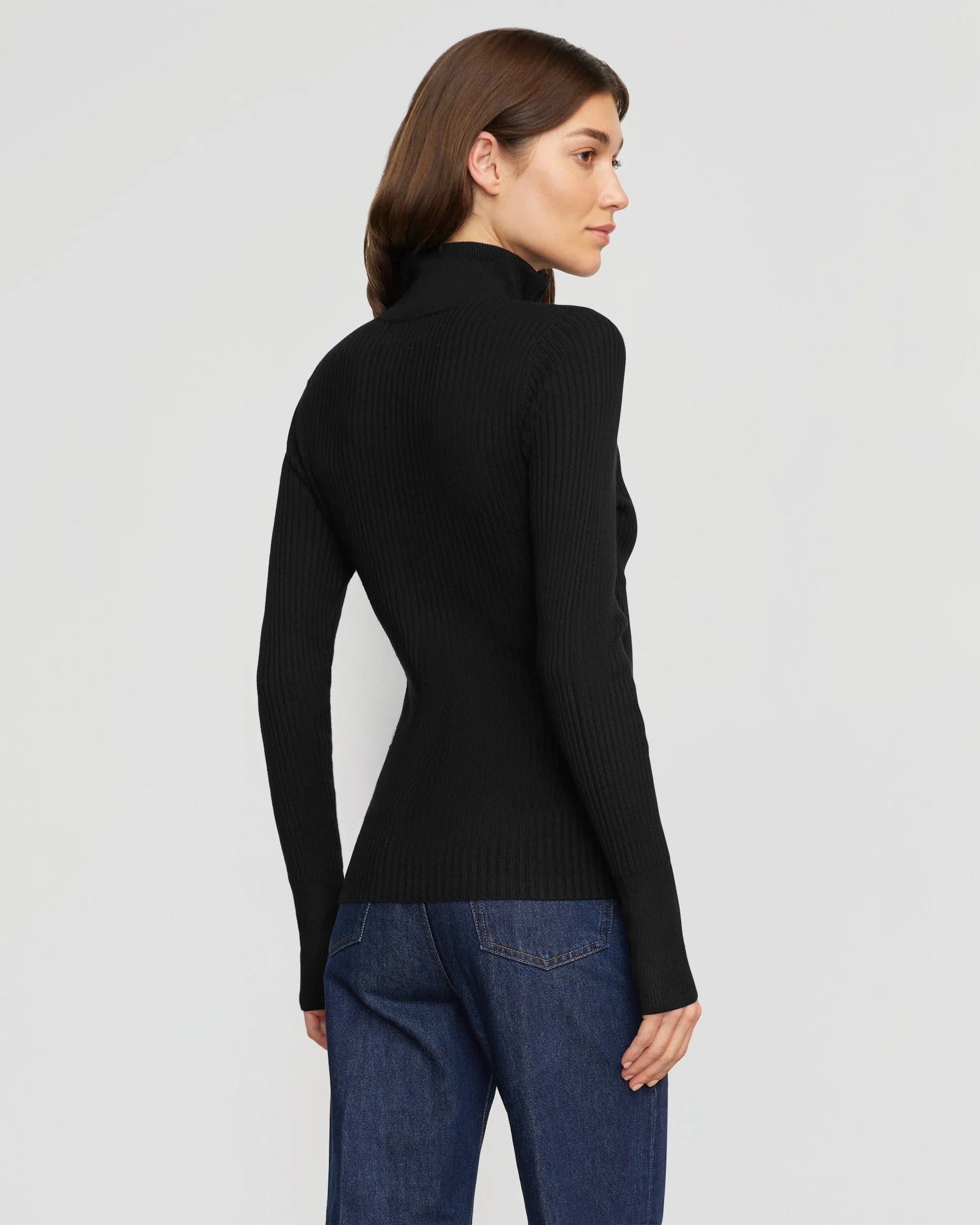 Unisex Kaine Ribbed Two-Way Zipper Sweater - Versatile and Stylish Wardrobe Essential