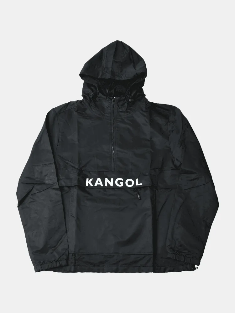 Kangol Quarter Zip Windbreaker - Black