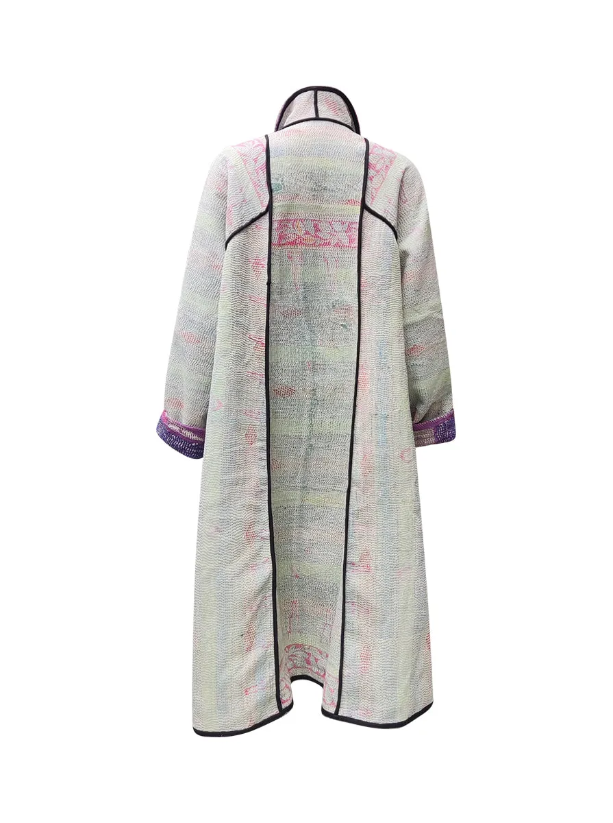 kantha vintage coat long gopal