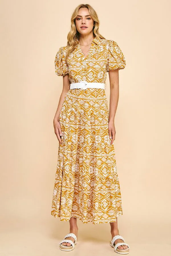 Kayla Button Down Maxi Dress