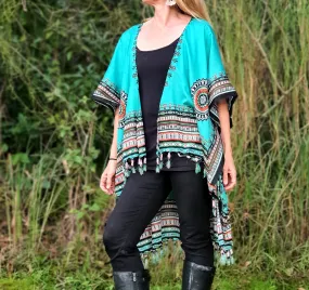 Ladies Kimono Jacket - Africa