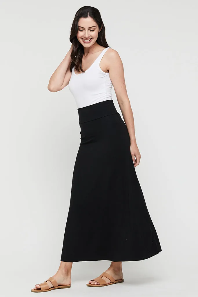 Lana Long Skirt - Black