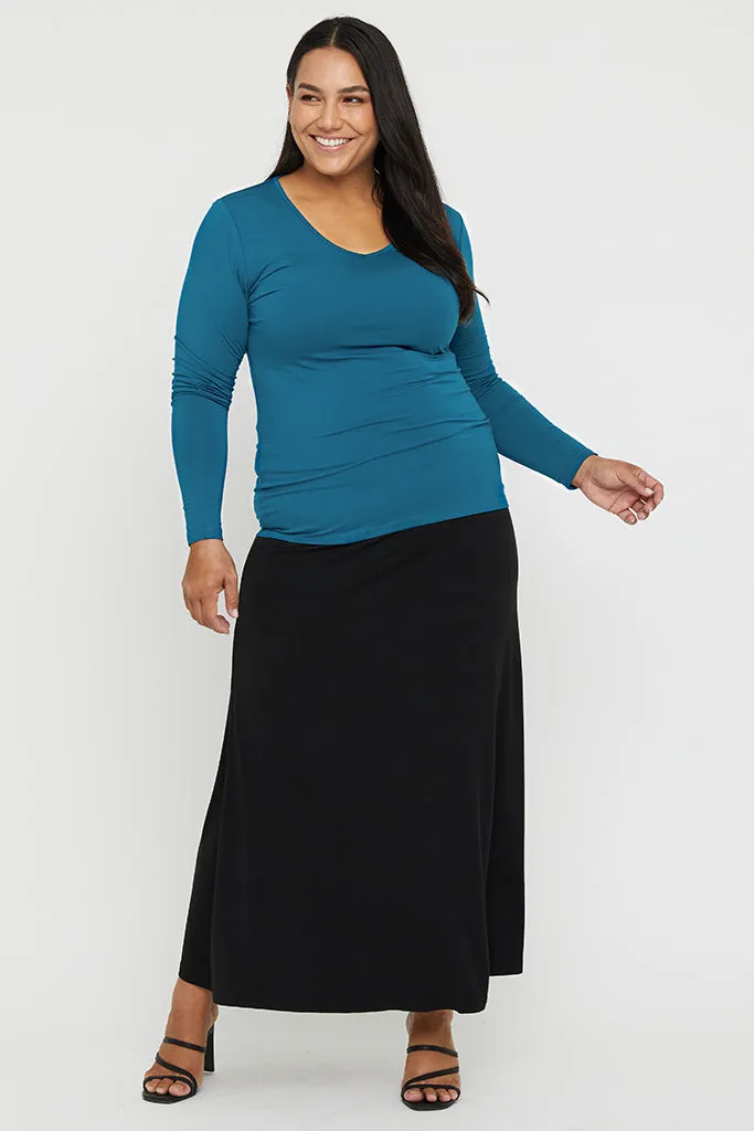 Lana Long Skirt - Black