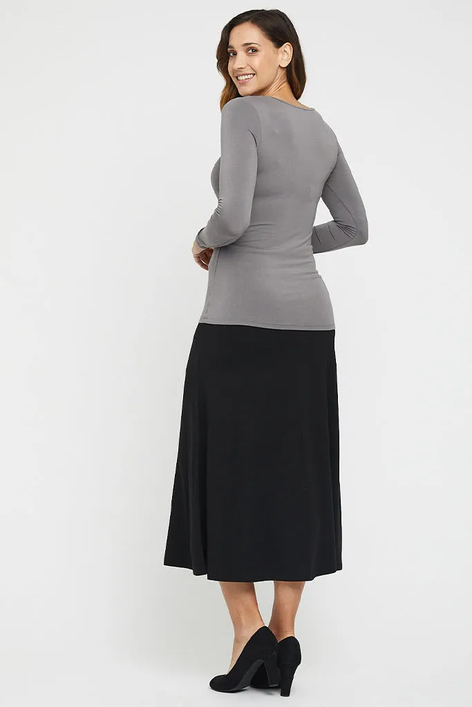 Lana Long Skirt - Black