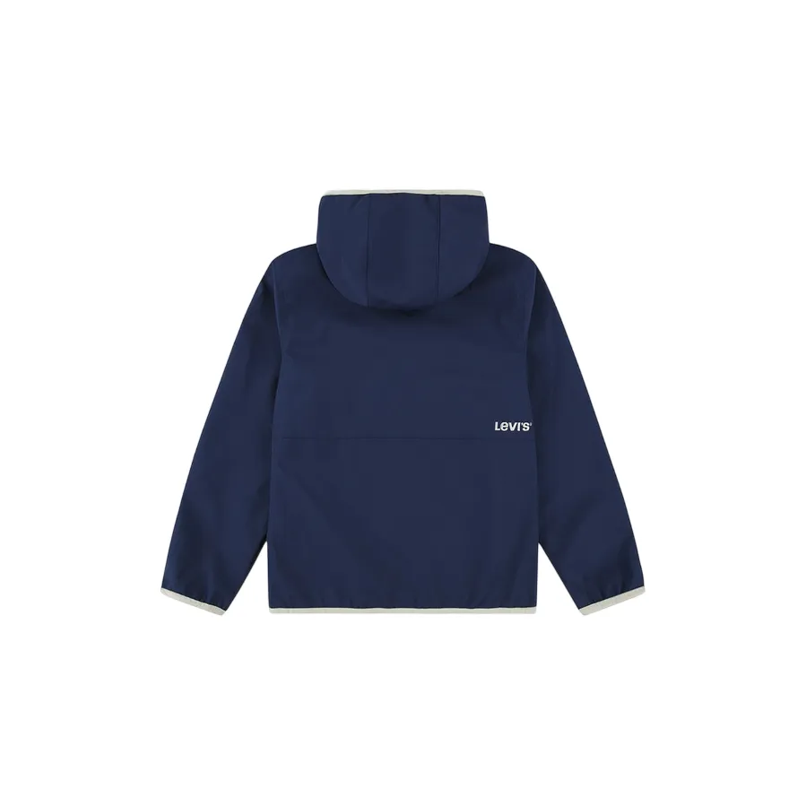 Levi's Kids Stowaway children's hooded windbreaker 8EK396-BCF blue