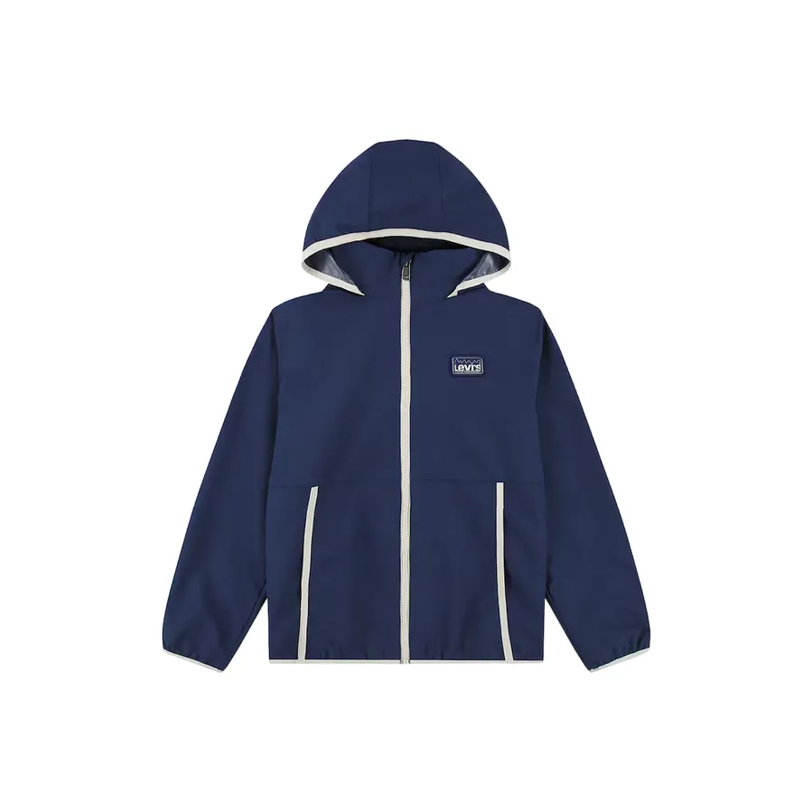 Levi's Kids Stowaway children's hooded windbreaker 8EK396-BCF blue