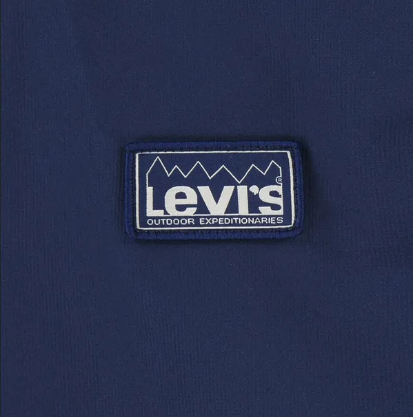 Levi's Kids Stowaway children's hooded windbreaker 8EK396-BCF blue