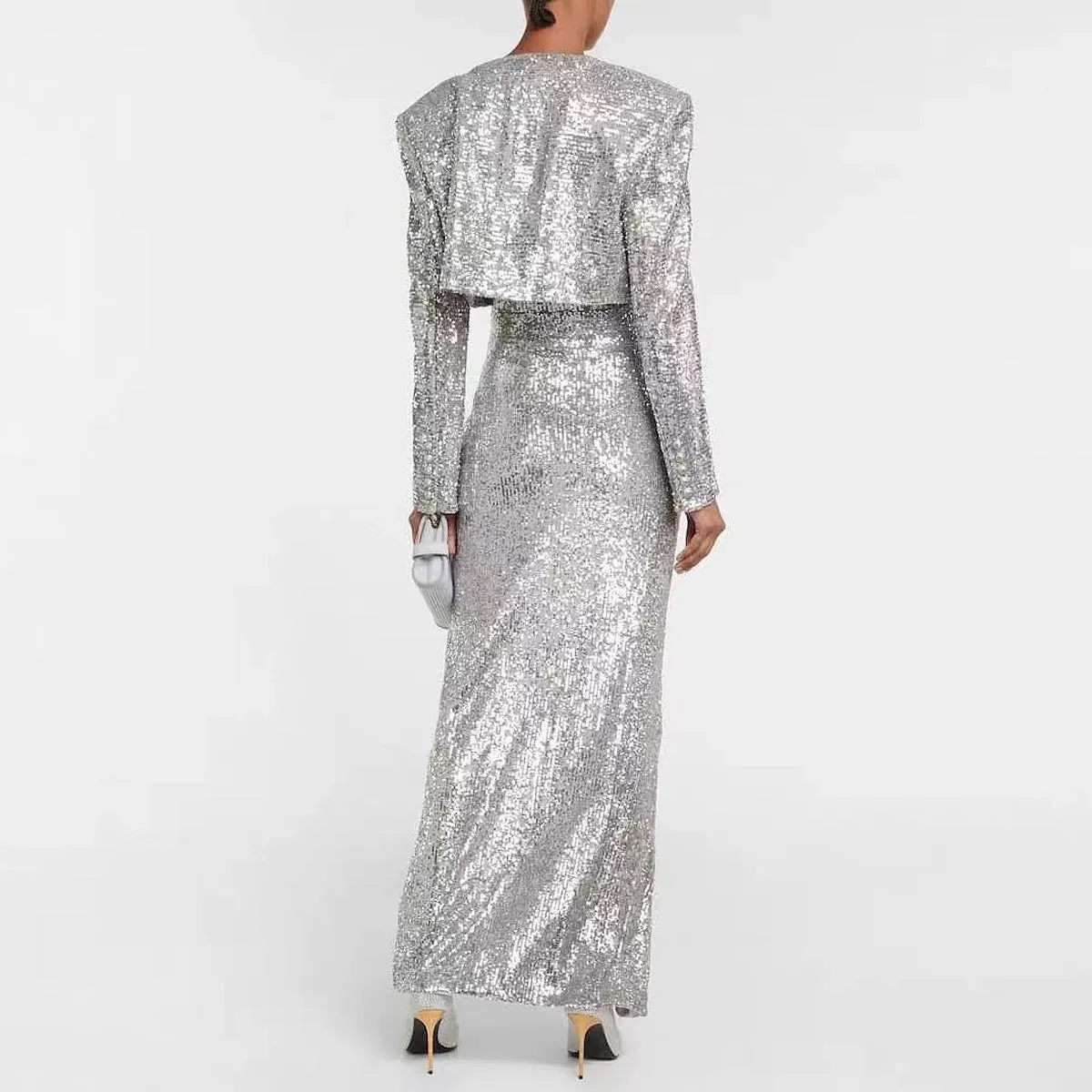 LEYLAH Sequins Dress with Jacket