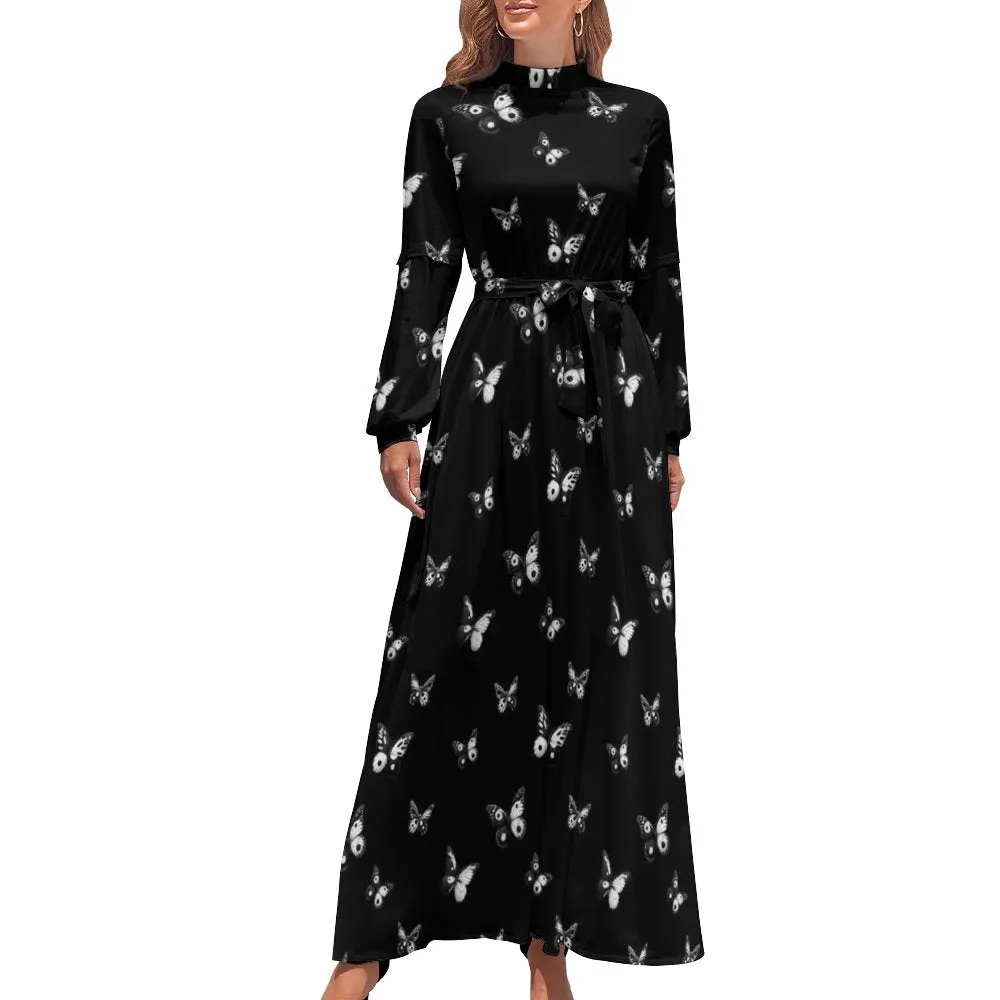 Long Sleeve High Neck Long Dress Long dress