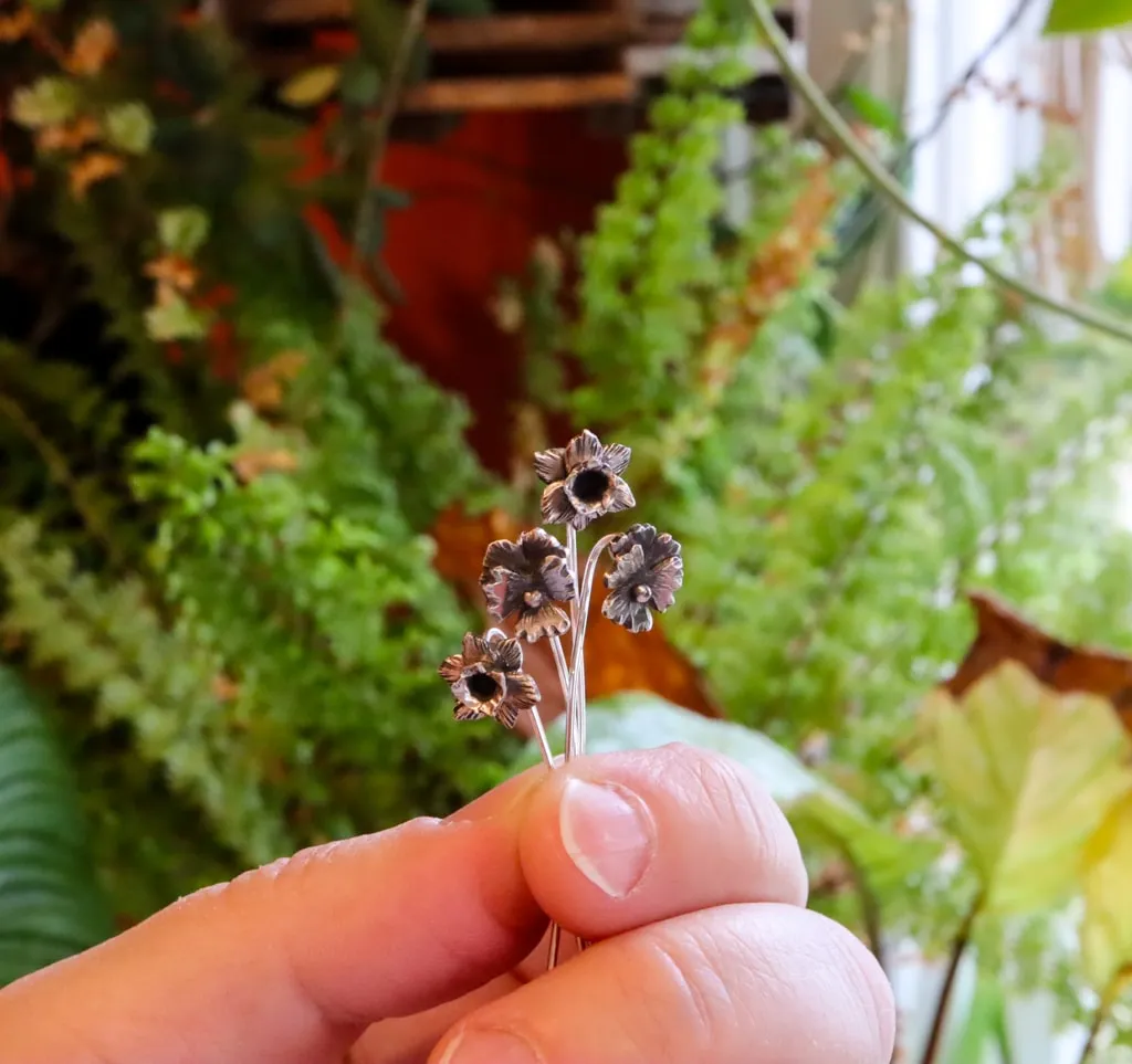 Long Stem Daffodil Earrings