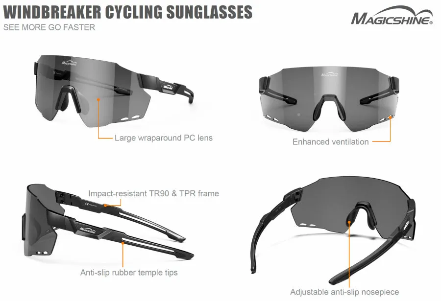 Magicshine Windbreaker Photochromic Sunglasses