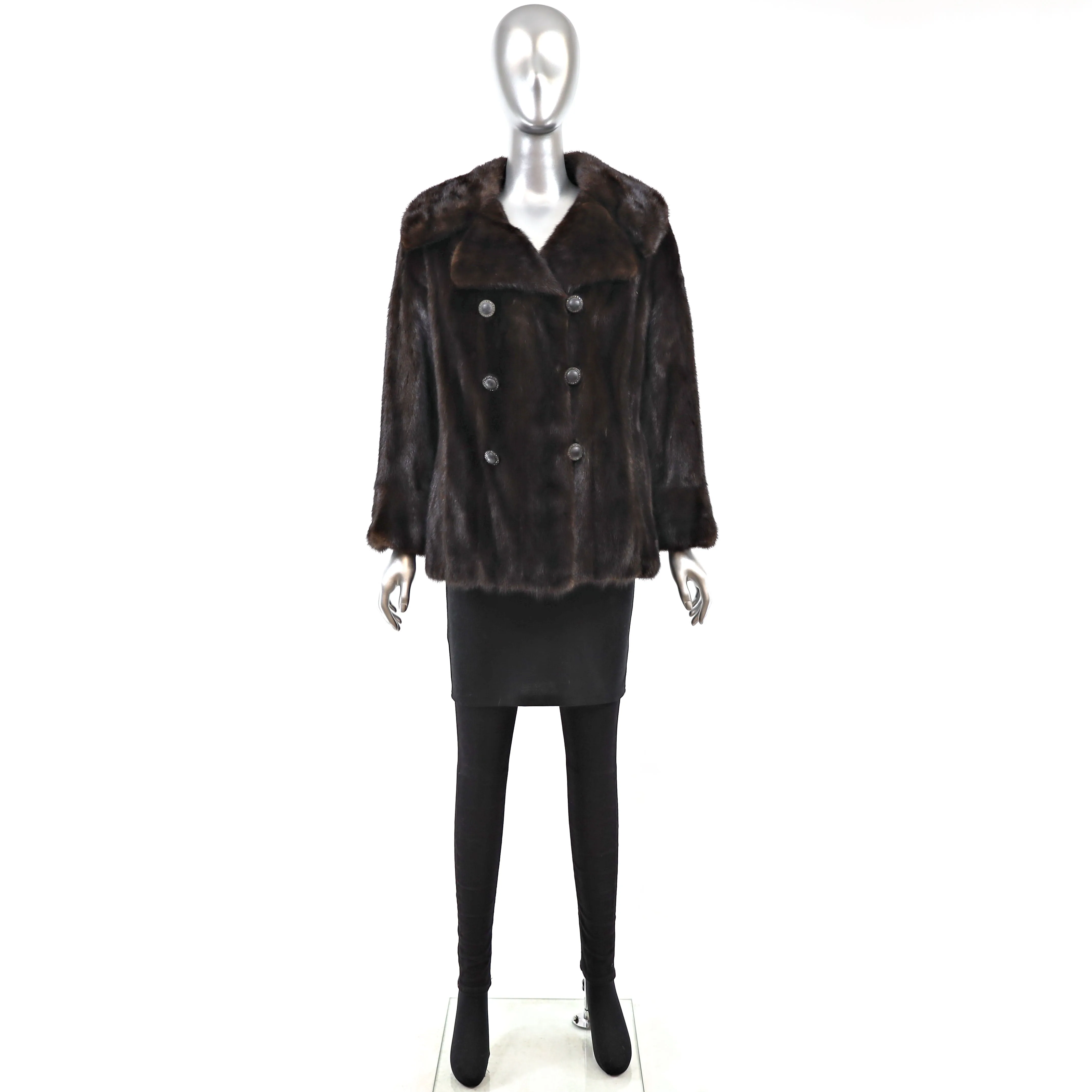 Mahogany Mink Jacket- Size S