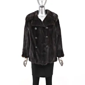 Mahogany Mink Jacket- Size S